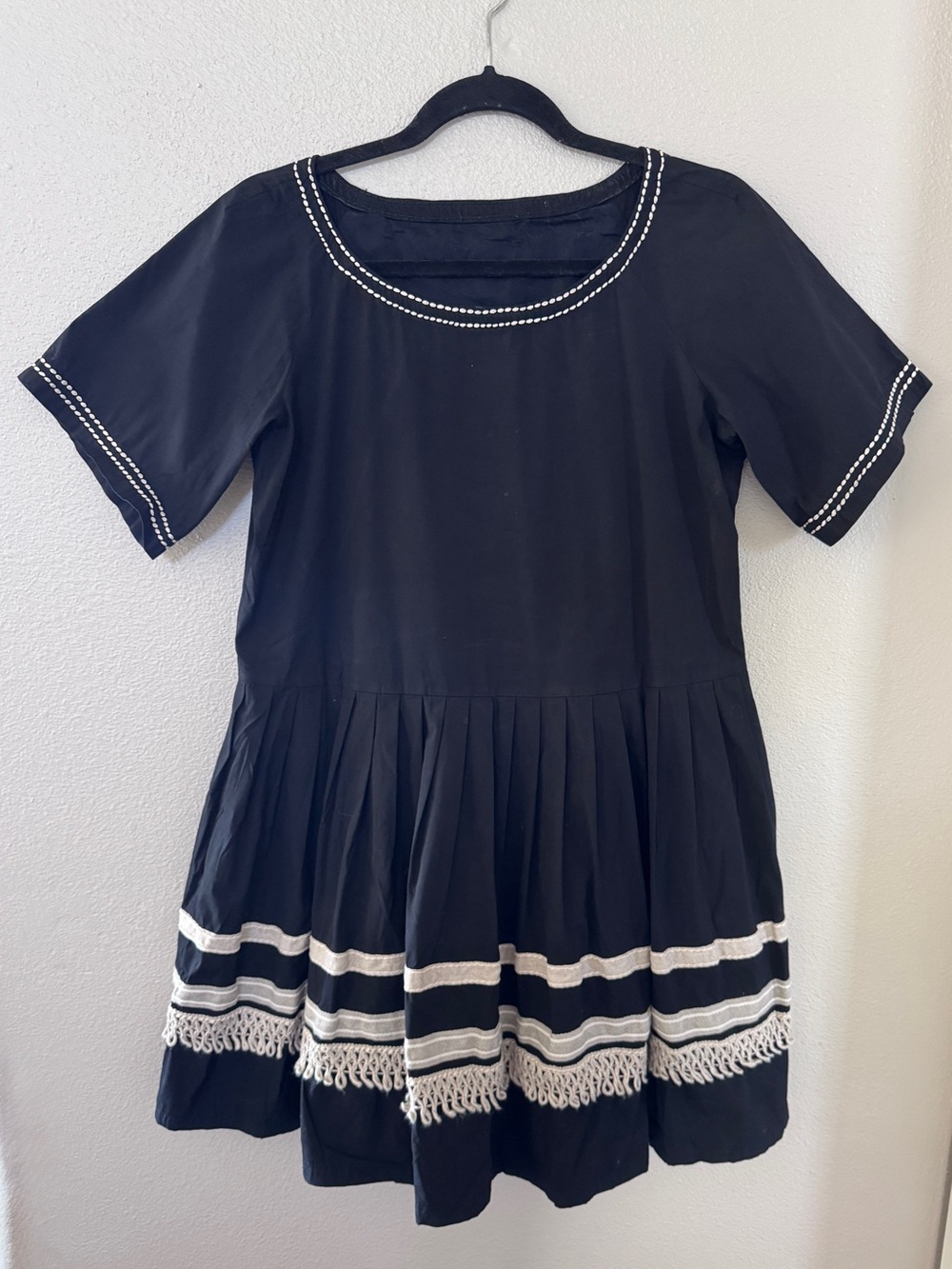 Prada Black Dress with Ivory Trim